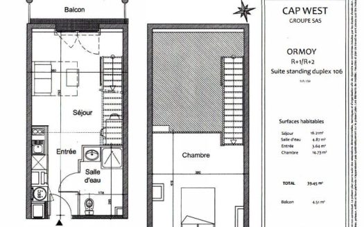 RENTAL INVESTMENT – ORMOY – Residence Cap West Ormoy – 6.89% profitability.
