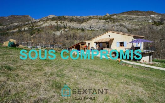 Blieux: 130 sqm house on 1.9 hectares, surrounded by nature with panoramic views