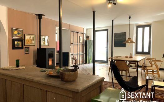 Spacious stone village house with terrace and garage.