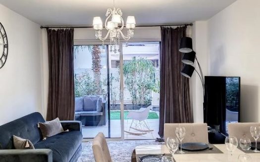 Cannes – Palm Beach – Charming 1-Bedroom Apartment with Private Garden in Residence with Pool