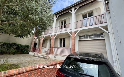 BERGERAC city-centre, 4 bedrooms, 2 bathrooms, office, double-garage, fenced garden, pool, basement