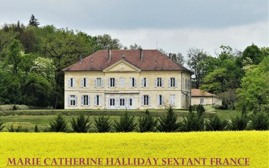 MAGNIFICENT CHATEAU ENCLOSED IN A PARADISE OF BOXWOOD CYPRESS HORMS AND ROSE BUSHES