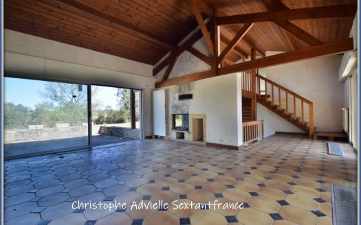 Architect villa in Bergerac with huge park, pool , close to the town center and airport