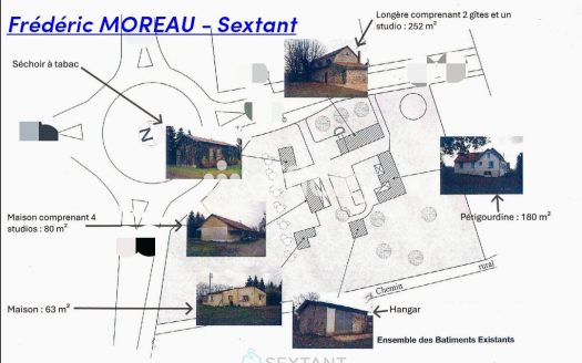 Real estate complex with more than 20 rooms, over 500sqm of built space, and more than 13000sqm of lands