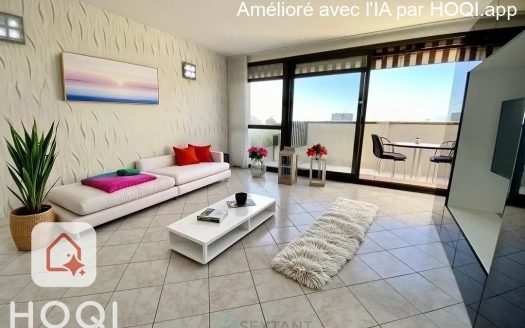 Nanterre – 76 sqm apartment top floor balcony 3 bedrooms parking cellar