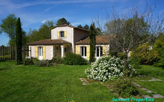 Charming contemporary villa in the heart of a green setting.