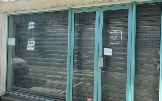 Building in the city center of Bergerac with a commercial space and a one bedroom apartment + quiet garden