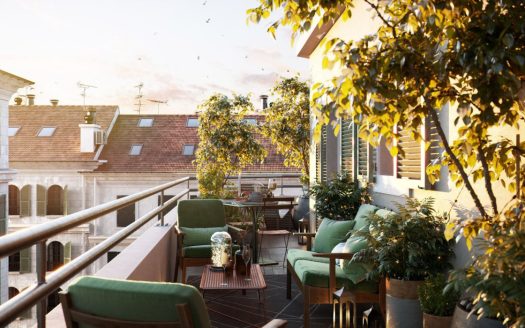 Nice – Carré d’Or – New Residence – 2-Bedroom Apartment – Top Floor