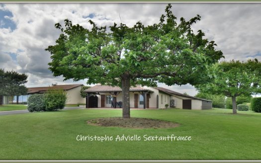 2 houses on a huge plot with big lake, many barnes, near Villeréal