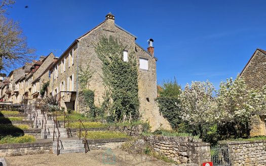 Rare Opportunity in Domme – Character House with 2 Apartments, Garden, Cellar and Large Garage