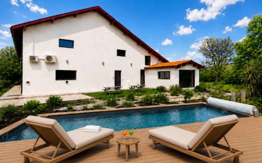 Character estate with accommodation units, reception area, wellness space and swimming pool