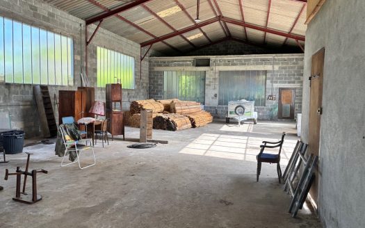 2 appartments with a very attached large garage, great for a business, garage, artisan. Nice garden at the back.