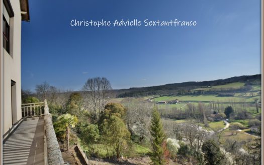 In the heart of Belves, building with fantastic views offering a big flat with terrace and garden ,2 others flats perfect for renting