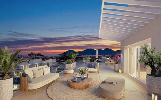 Cannes –  Montfleury –  Spacious apartment with spectacular 228sqm terrace – Prestigious New Residence with Swimming Pool