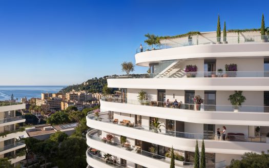 Roquebrune-Cap-Martin – 2-bedroom- Sea View – New Residence Between the  Monaco & Italy