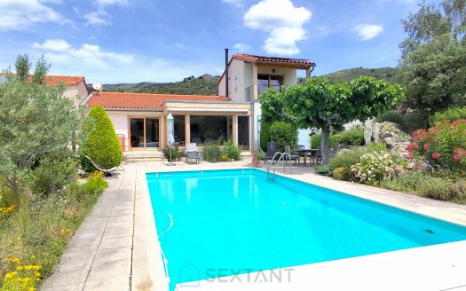 Beautiful Renovated Villa with Guest Cottage, B&B Room, Swimming Pool and Rental Income – Near Prades, South of France