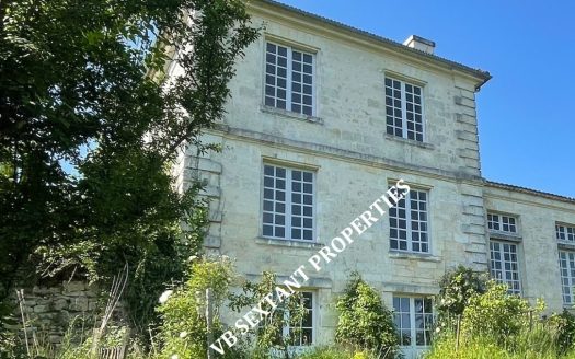 Entre-Deux-Mers, beautiful 18th century real estate complex, 2 houses with outbuildings and swimming pool, 1.3 hectares of land