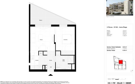Cap d'Ail – New Residence on the Border of Monaco – 1-bedroom apartment,  terrace, parking, cellar