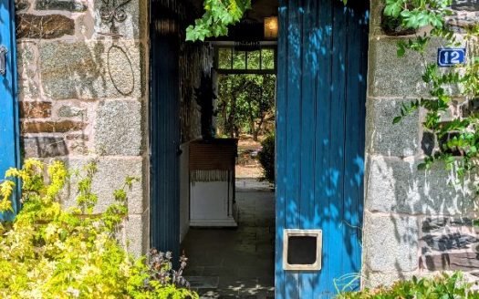 Character stone house with land including woodland on the banks of the River Blavet