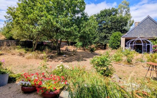 Character stone house with land including woodland on the banks of the River Blavet