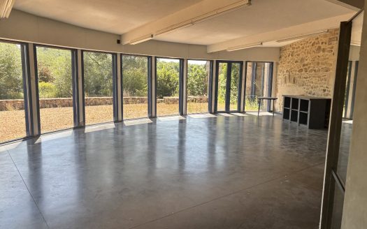 Large property, with 2 bed house, and large studio with lots of possibilities.